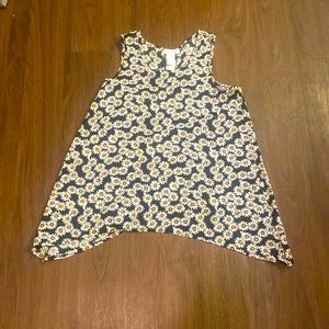 Jalna kids black with a flower design size 14 tank-top